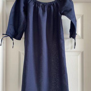 Women's J. Crew navy linen dress - size XS (NWOT)